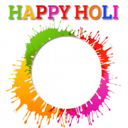 Holi Festival Nice Photo Frame With Your Photo For Whatsapp