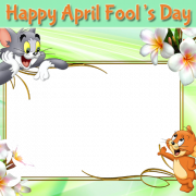 Tom and Jerry Frames For April Fool Greeting With Your Photo. Create April Fool Frame Greeting With Custom Photo. Personalize April Fool Greeting Online