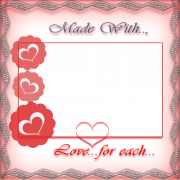 Personalize Made With Love For Each Other Photo Frame Online. Cute Love Frame With Your Photo and Name. Customize Beautiful Frame For Lovers With Photo Online