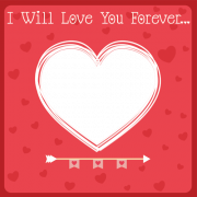 Edit Love You Forever Heart Frame With Custom Photo and Name