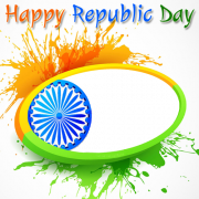 Indian Republic Day Celebration Frame With Custom Photo Pics