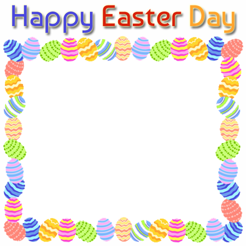 Create Happy Easter Day Greeting Frame With Your Photo